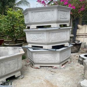 Chậu Đá Mài Lục Giác Kích Thước 1m2x70cm