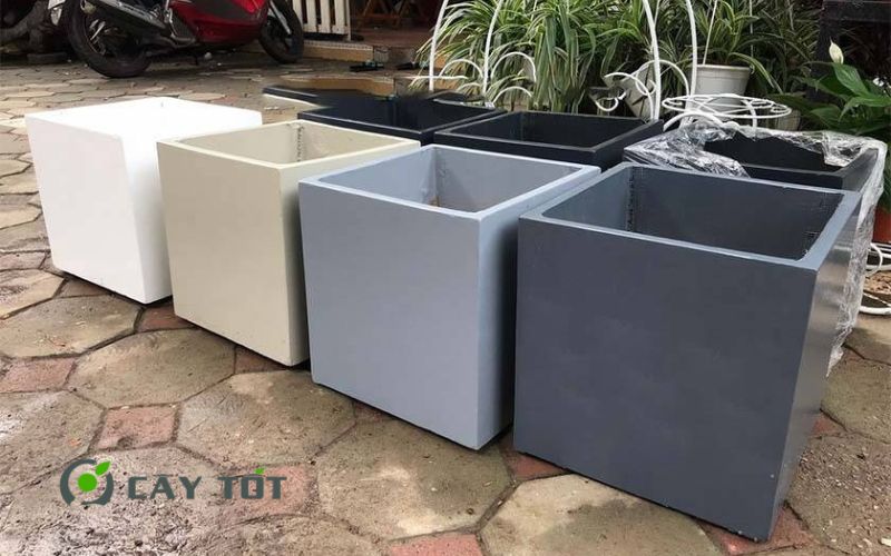 Chậu Composite Vuông Kích Thước 80cmx80cm