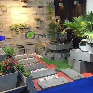 Chậu Đá Mài Chữ Nhật Kích Thước 1mx50cmx50cm