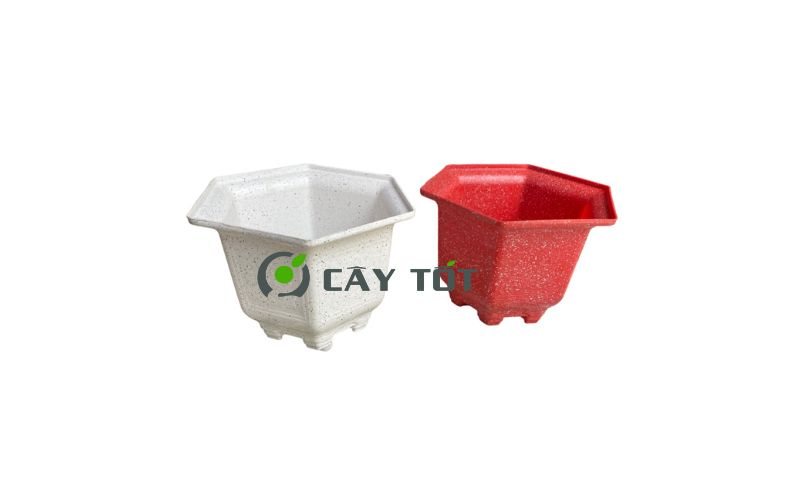 Chậu Nhựa Lục Giác Kích Thước 60cmx30cm