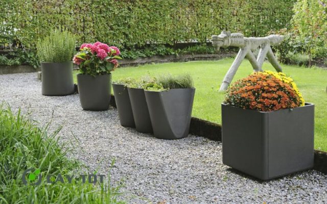 Chậu Composite Vuông Kích Thước 80cmx80cm